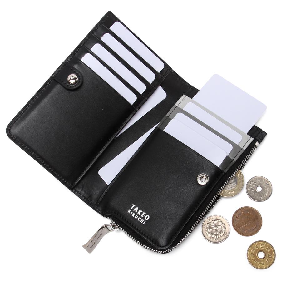 タケオキクチ カードケース 名刺入れ メンズ ブランド レザー 本革 小銭入れ ミニ財布 L字ファスナー TAKEO KIKUCHI ORFENO 752601 | TAKEO KIKUCHI | 07
