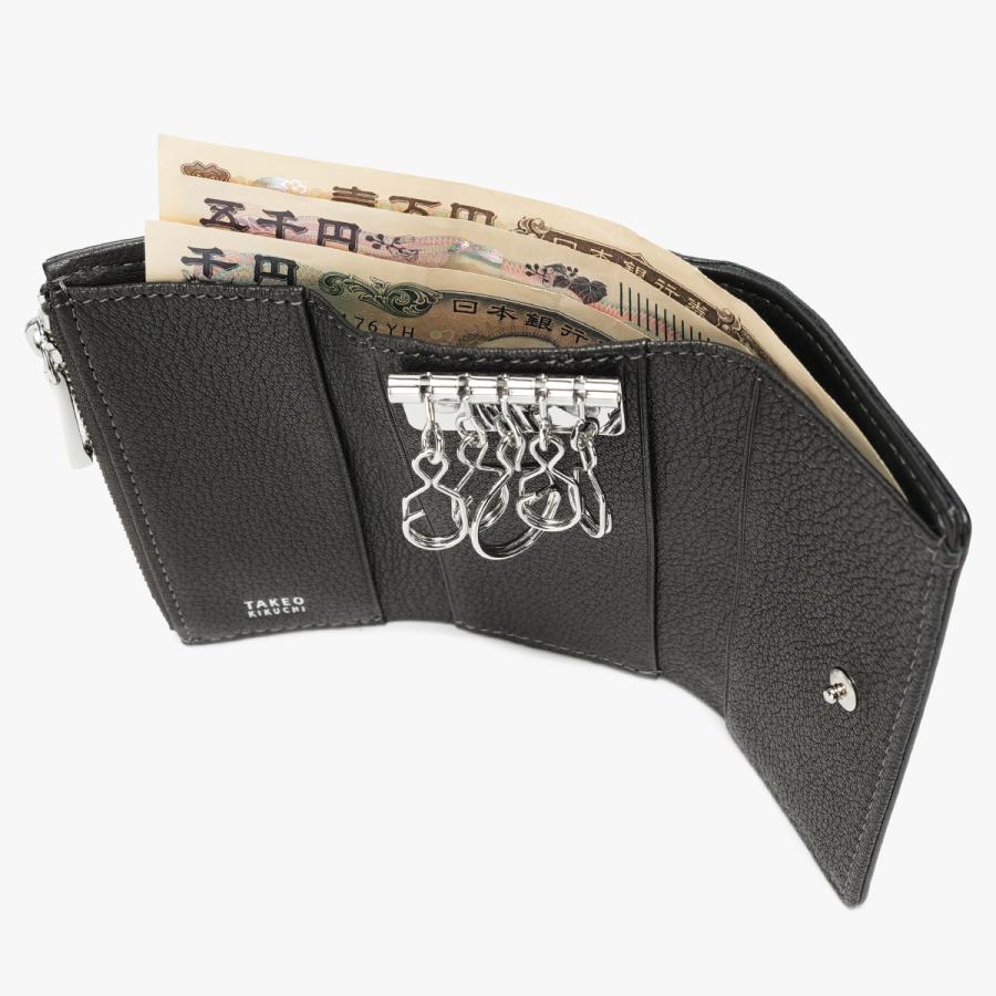 タケオキクチ カプリーノ キーケース メンズ ブランド レザー 本革 5連 財布 一体型 小銭入れ TAKEO KIKUCHI Caprino 753601 | TAKEO KIKUCHI | 15