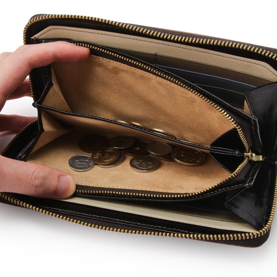 最大55% 3/15限定 タケオキクチ 長財布 メンズ ブランド レザー 本革 大容量 大きめ ラウンドファスナー ロングウォレット イデア TAKEO KIKUCHI 756607 | TAKEO KIKUCHI | 12