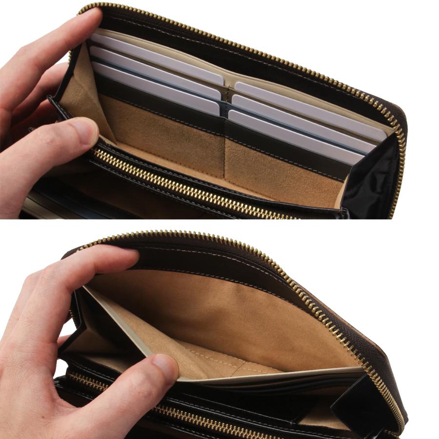 タケオキクチ 長財布 メンズ ブランド レザー 本革 大容量 大きめ ラウンドファスナー ロングウォレット イデア TAKEO KIKUCHI 756607 | TAKEO KIKUCHI | 14