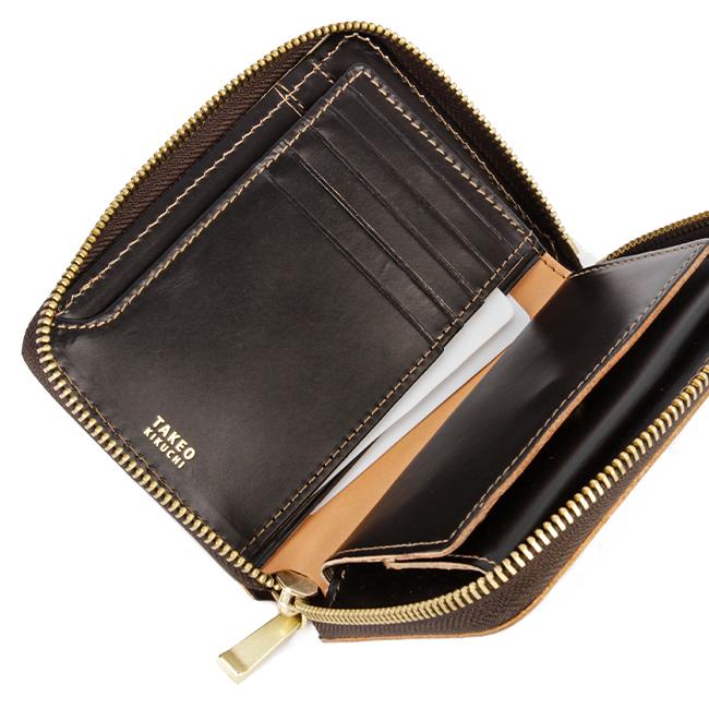 TAKEOKIKUCHI 財布　新品 TAKEO KIKUCHI タケオキクチ 二つ折り財布 本革 メンズ エリア