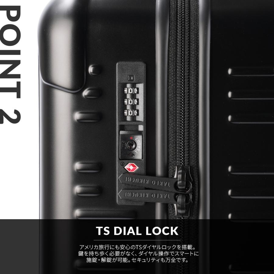 最大40% 4/1限定 タケオキクチ アールグレイ スーツケース Mサイズ 60L ストッパー 荷物フック TAKEO KIKUCHI EARLGREY TK-ELG002 | TAKEO KIKUCHI | 09