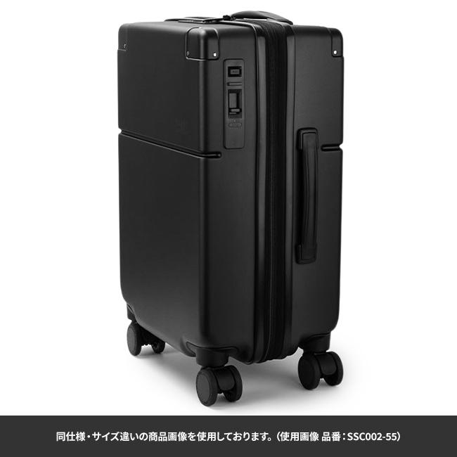 【超美品】スーツケース　Mサイズ 黒 TAKEO KIKUCHI（タケオキクチ） スーツケース Mサイズ 55L/64L 拡張