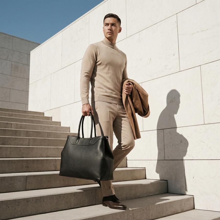 最大42% 4/22限定 エルゴポック トリヨンラグーン ビジネストートバッグ ボストンバッグ メンズ ブランド レザー 本革 通勤 日本製 A4 B4 HERGOPOCH TL-TT | HERGOPOCH | 07