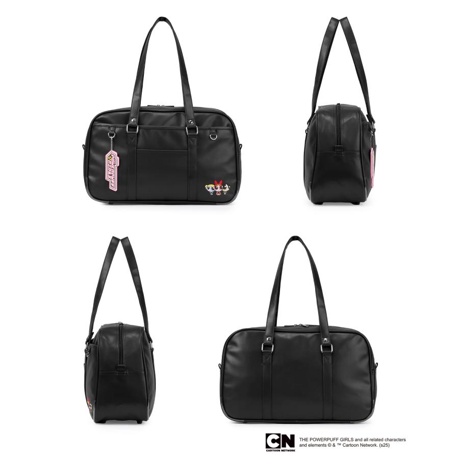 最大50% 2/5限定 パワーパフガールズ スクールバッグ スクバ 合皮 女子 女子高生 高校生 通学 黒 茶色 バッグ カバン グッズ かわいい TPGSR-01 | ブランド登録なし | 05