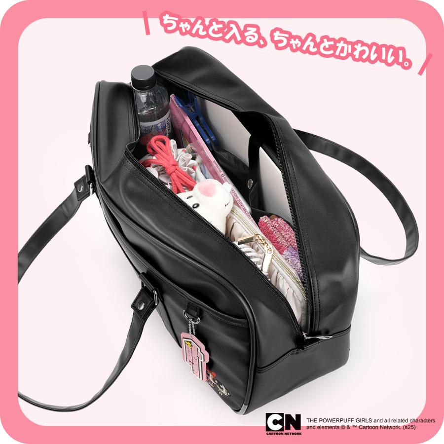 最大44% 4/17から パワーパフガールズ スクールバッグ スクバ 合皮 女子 女子高生 高校生 通学 黒 茶色 バッグ カバン グッズ かわいい TPGSR-01 | ブランド登録なし | 08