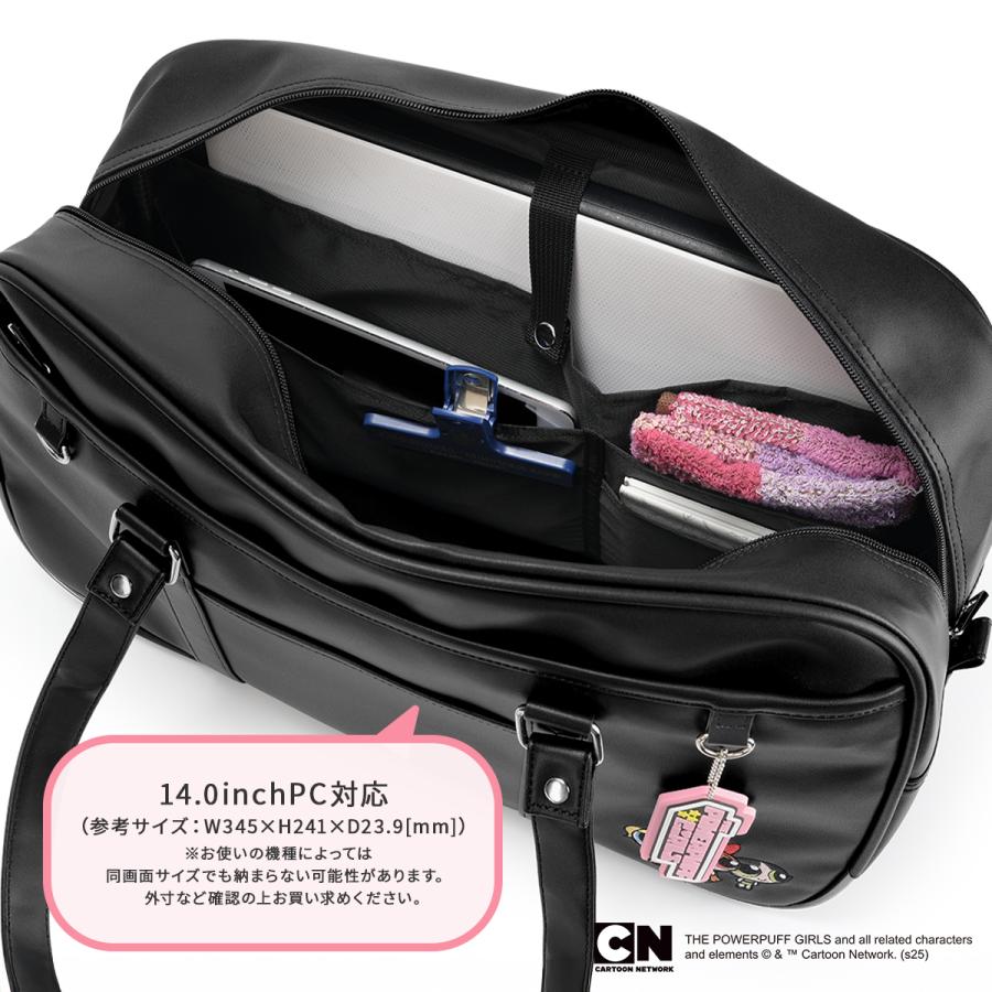 最大44% 4/17から パワーパフガールズ スクールバッグ スクバ 合皮 女子 女子高生 高校生 通学 黒 茶色 バッグ カバン グッズ かわいい TPGSR-01 | ブランド登録なし | 10