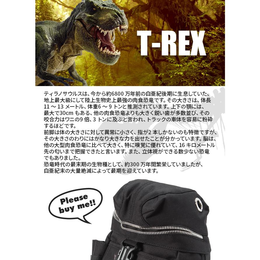 最大49% 5/1限定 モーンクリエイションズ ポーチ ショルダーバッグ ショルダーポーチ ティラノサウルス 恐竜 軽量 撥水 小さめ 3L MORN CREATIONS TR-104 | ブランド登録なし | 20