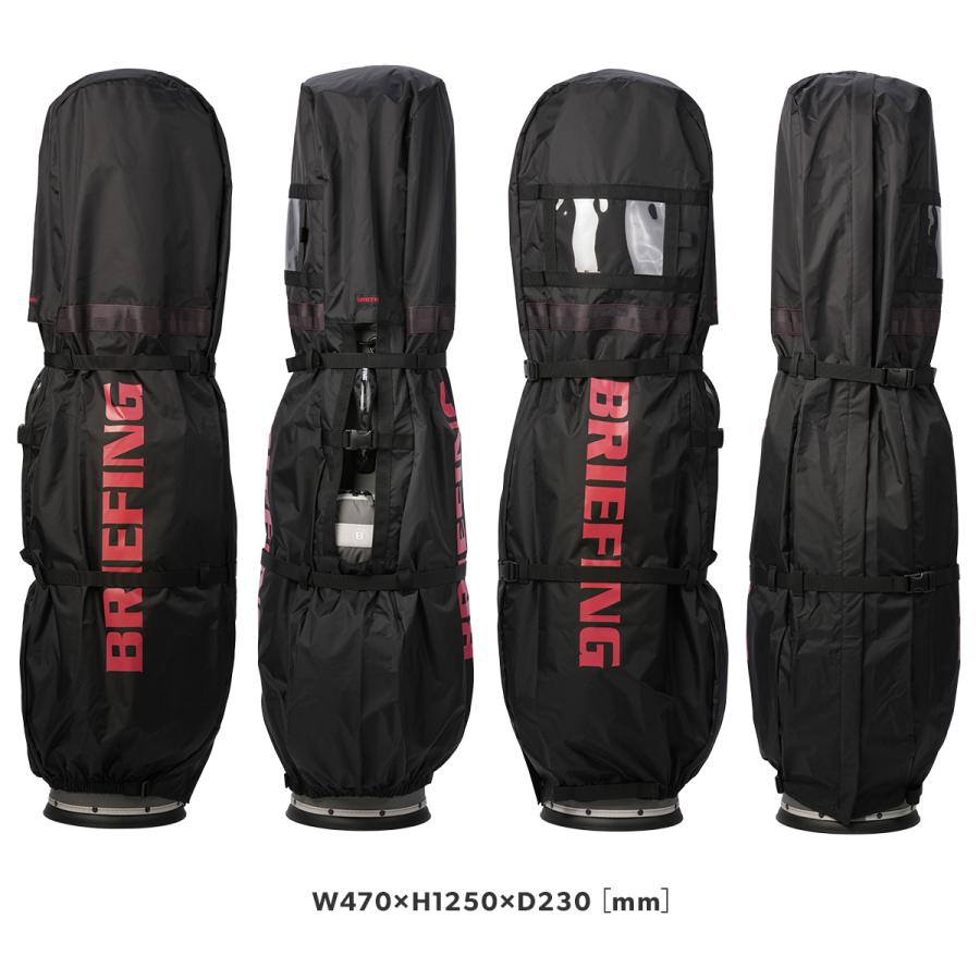 【BRIEFING】ゴルフバッグ ブラック カートタイプ フードカバー付き BRIEFING GOLF（ブリーフィングゴルフ） 最大50% 12/25限定