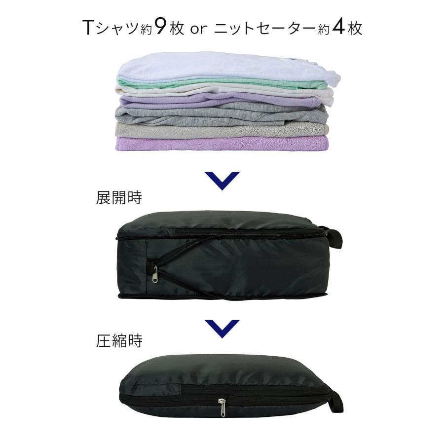 トラベルポーチ 圧縮 圧縮袋 圧縮ポーチ 圧縮バッグ 旅行 旅行用 旅行グッズ 衣類 洗える パッキング ポーチ バッグ U015019 旅の快適グッズ | ブランド登録なし | 05