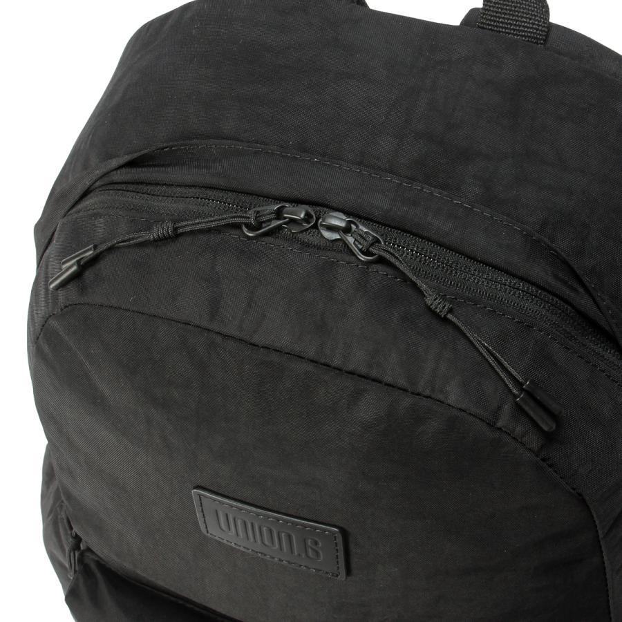 最大51% 2/11限定 ユニオンシックス ポリエスター リュック バックパック メンズ レディース ブランド A4 24L PC収納 15インチ UNION.6 WRINKLED NYLON D3 | UNION6 | 11