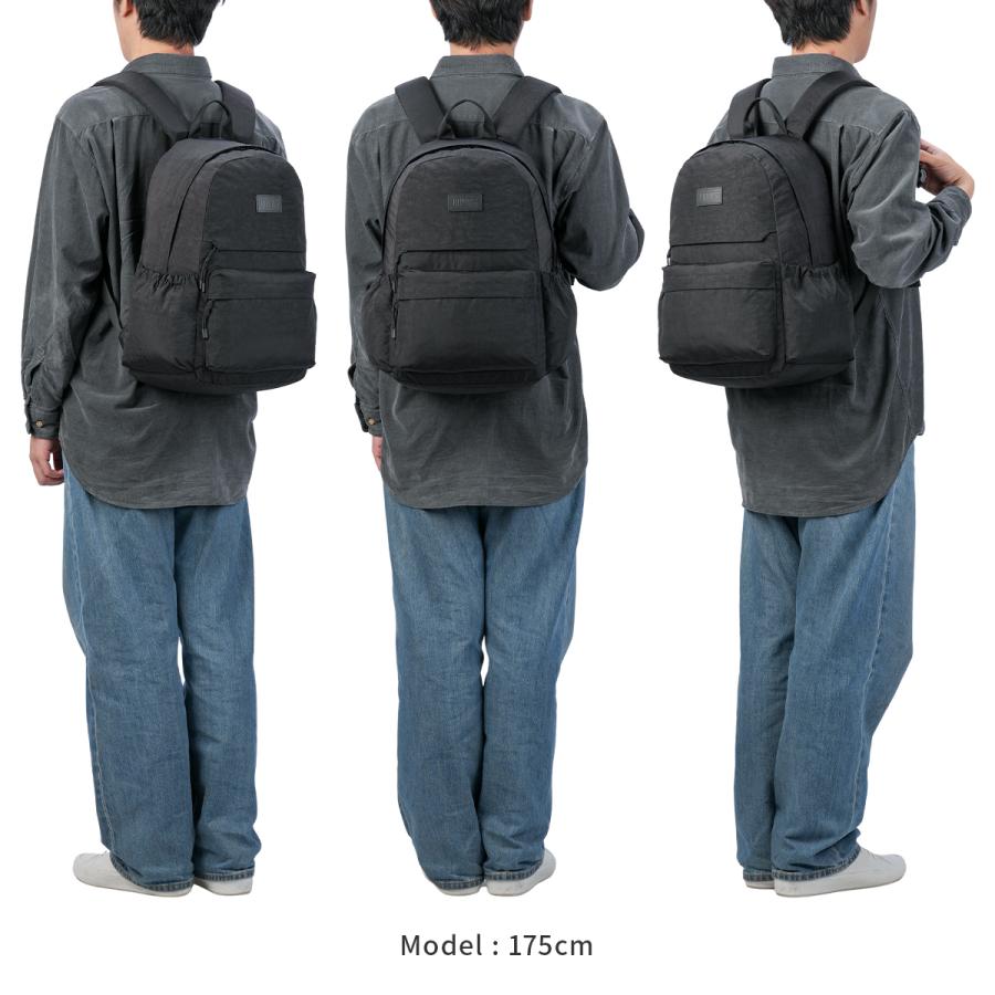 最大41% 10/4限定 ユニオンシックス ポリエスター リュック バックパック メンズ レディース ブランド A4 24L PC収納 15インチ UNION.6 WRINKLED NYLON D3 | UNION6 | 06