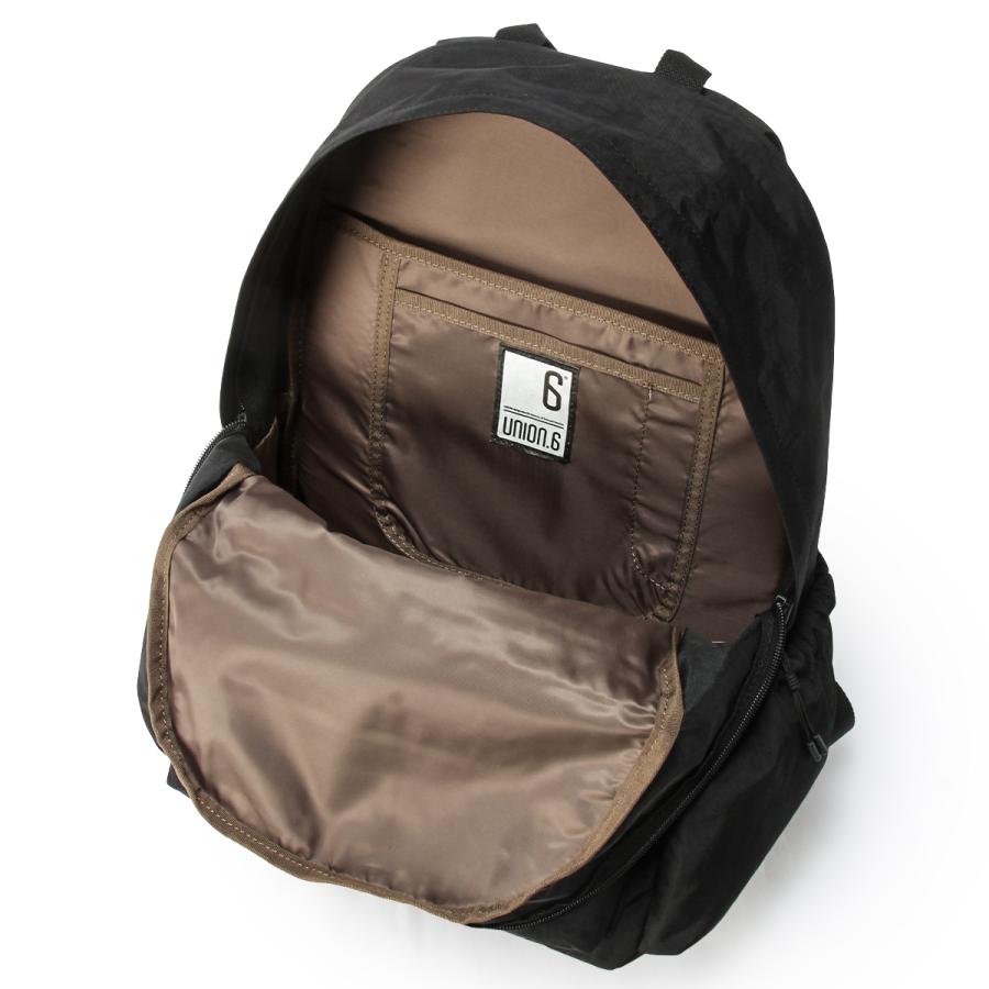 最大51% 2/11限定 ユニオンシックス ポリエスター リュック バックパック メンズ レディース ブランド A4 24L PC収納 15インチ UNION.6 WRINKLED NYLON D3 | UNION6 | 09
