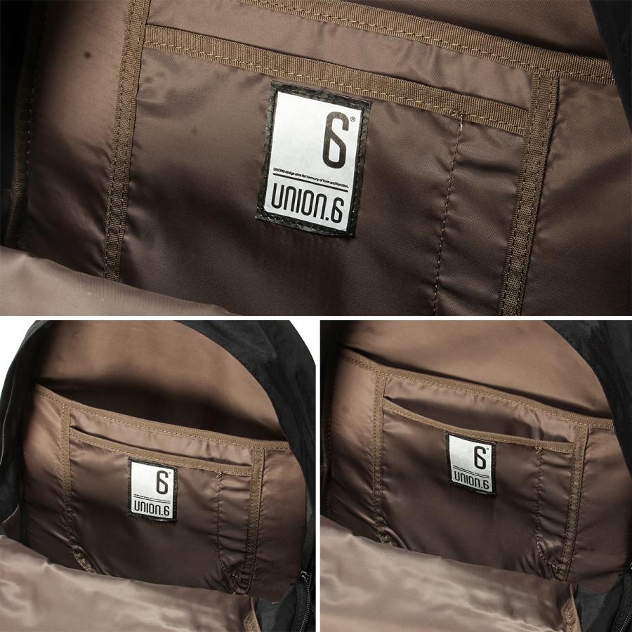 最大51% 2/11限定 ユニオンシックス ポリエスター リュック バックパック メンズ レディース ブランド A4 24L PC収納 15インチ UNION.6 WRINKLED NYLON D3 | UNION6 | 10