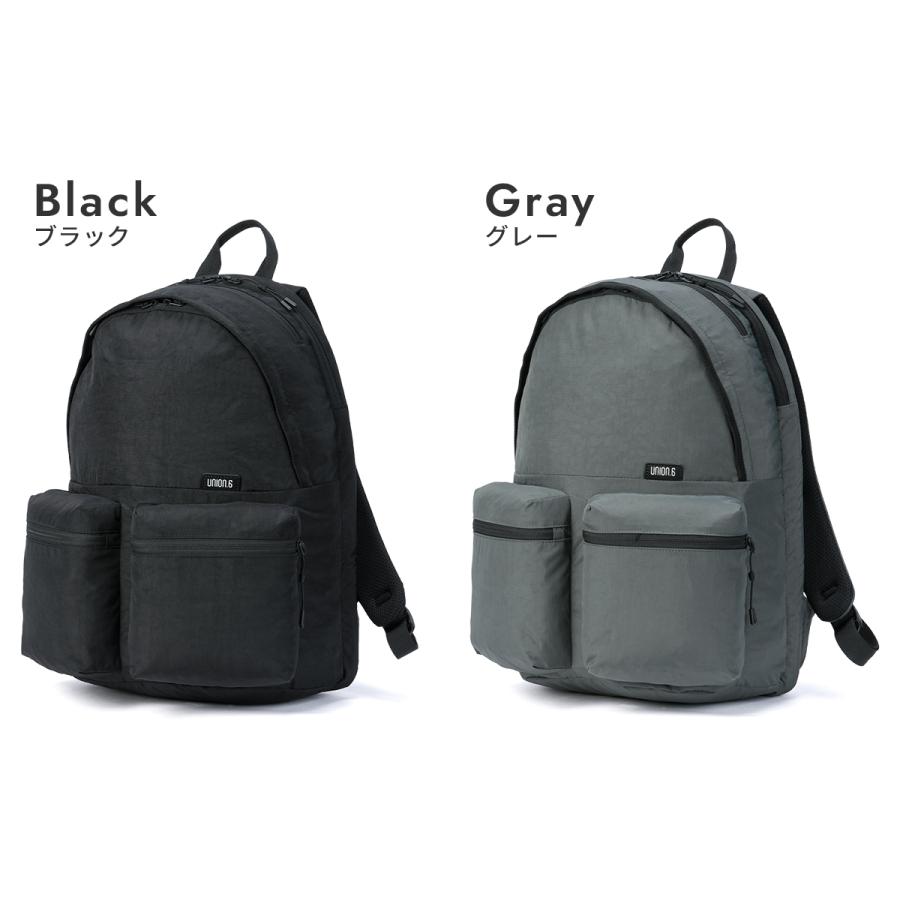 最大51% 2/11限定 ユニオンシックス ポリエスター リュック バックパック メンズ レディース ブランド A4 24L PC収納 15インチ UNION.6 WRINKLED NYLON D4 | UNION6 | 04