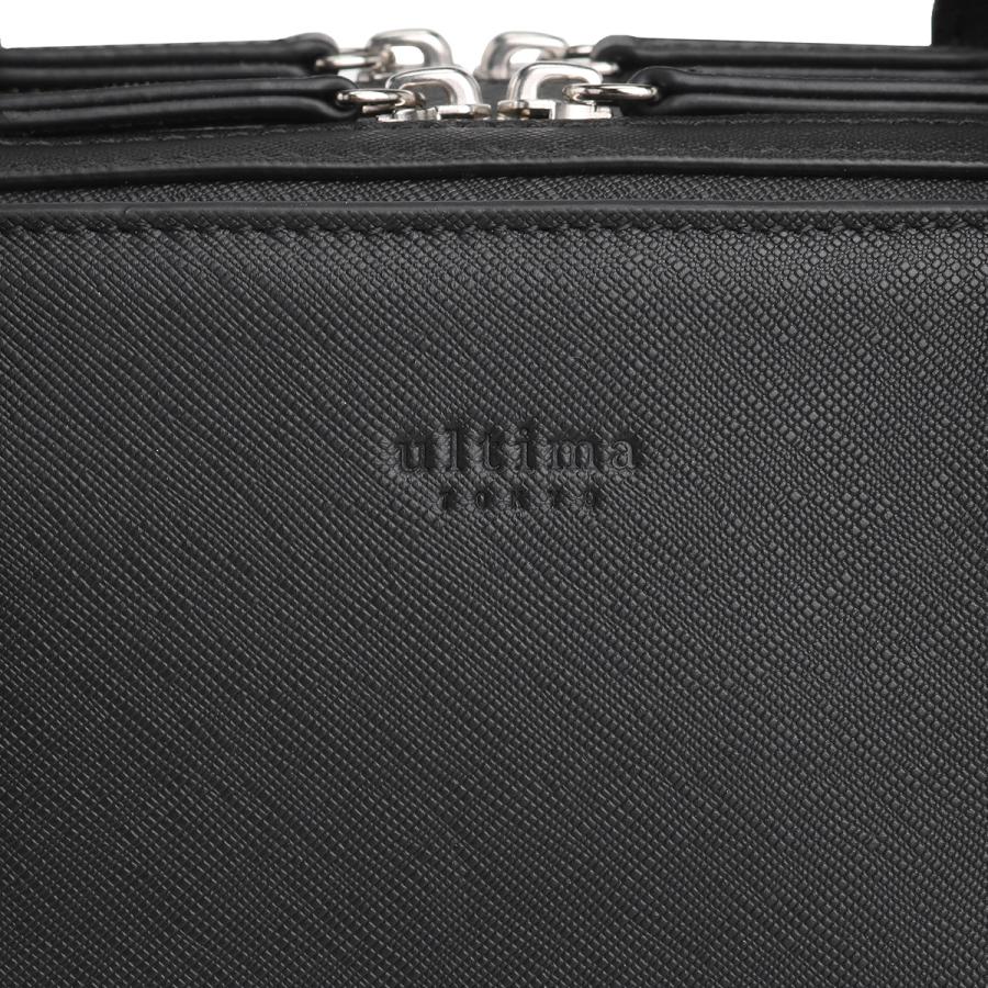 【ultima TOKYO】メンズ バックパック 本革 シボ革 2Way 黒 ultima TOKYO／ウルティマ トーキョー イヴァーノ B4 PC収納