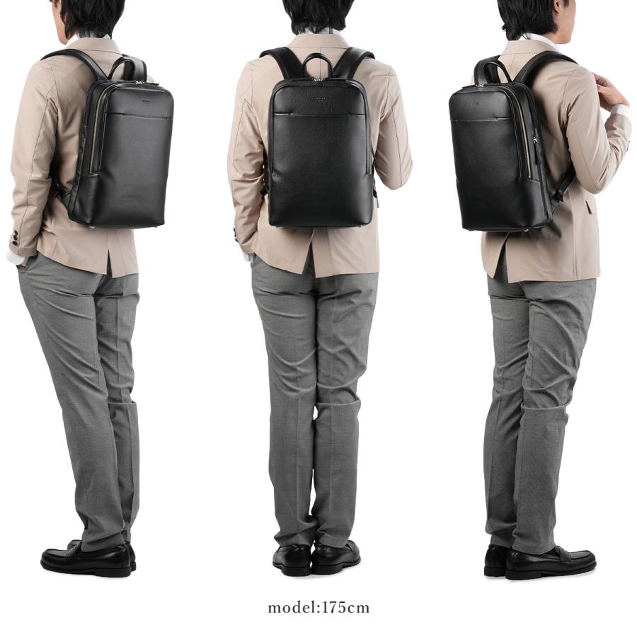 未使用に近い　ウルティマトーキョー　リュック　レザー　シボ革　ネイビー　A4可 未使用級✨ウルティマトーキョー リュック レザー シボ革 ネイビー A4