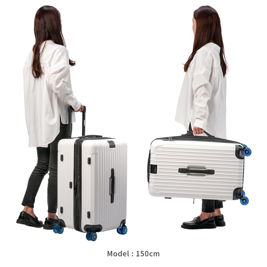 最大50% 1/8限定 アンブロ ガザ2 スーツケース Mサイズ 65L/74L 拡張機能付き USBポート付き UMBRO Gazza II 70883 キャリーケース キャリーバッグ | umbro | 08