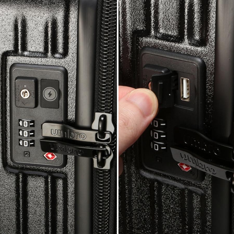 アンブロ ガザ2 スーツケース Lサイズ LL XL 86L/98L 拡張機能 USBポート 大容量 大型 UMBRO Gazza II 70884 キャリーケース キャリーバッグ | umbro | 14