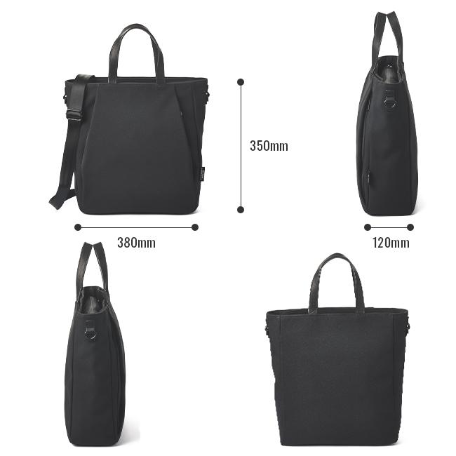 アンクール縦型トートバッグ【黒】 Un coeur アンクール トートバッグ ビジネス 肩掛け 軽量 天