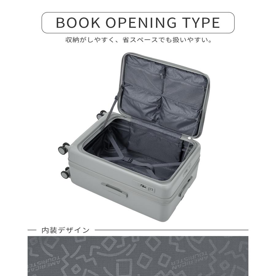 最大46% 2/1まで アメリカンツーリスター ヴェロックス スーツケース Lサイズ 76L/89L 拡張 深底 ブックトオープン ストッパー AmericanTourister UN8-003 | AMERICAN TOURISTER | 10