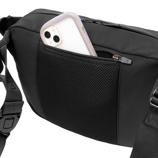 LÉVENCE ボディバッグ ブラック 完売品 最大51% 5/3限定 ウノフク ショルダーバッグ ボディバッグ メンズ