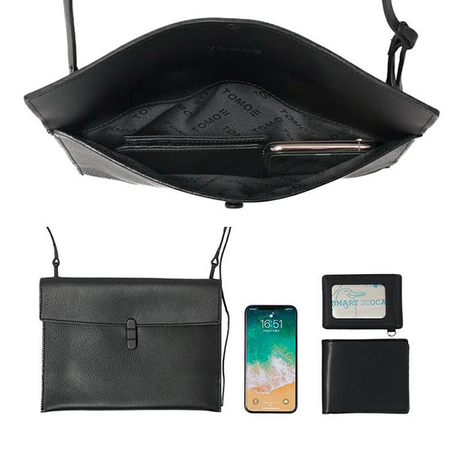 最大51% 2/11限定 トモエ バッグ ショルダーバッグ サコッシュ メンズ レディース ブランド レザー スリム 本革 薄型 日本製 斜めがけ ユーティリティ TOMOE | TOMOE | 09