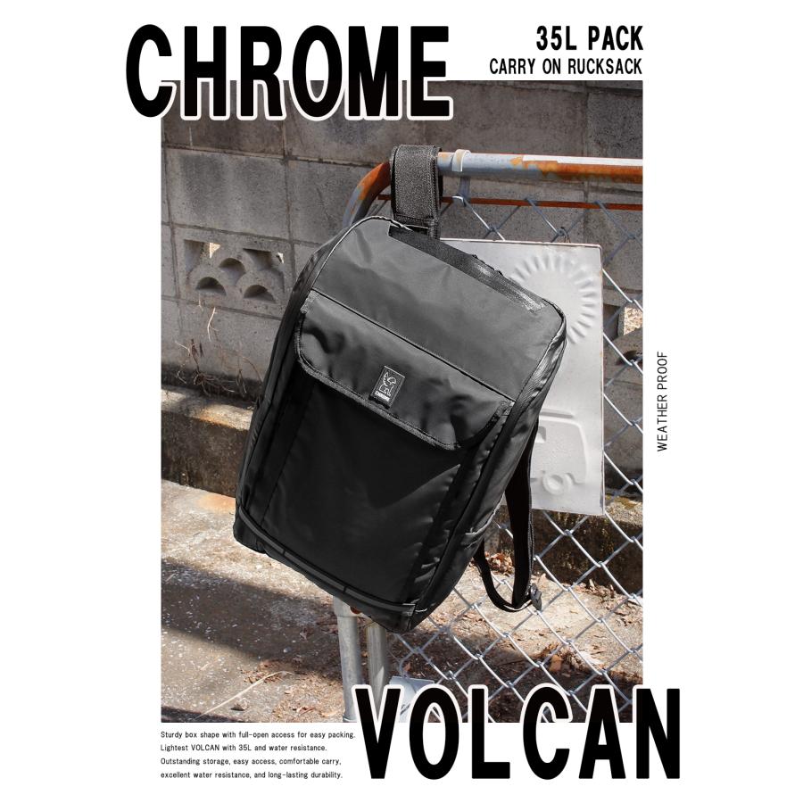 最大42% 3/30限定 クローム インダストリーズ ヴォルカン バックパック リュック 35L B4 ブラックタープ CHROME INDUSTRIES VOLCAN JP238 BJ003 | CHROME | 02
