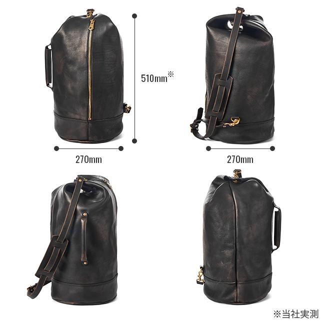 ☆希少☆ VASCO レザー　大容量　ダッフルバッグ　ボストン　ショルダー vasco - 【25SS予約商品】レザーダッフルバッグ [ブラック