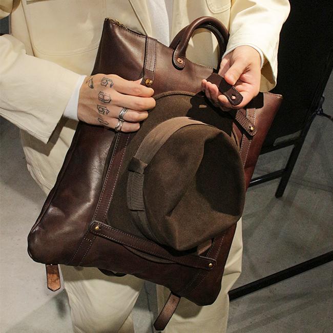 最大51% 2/7限定 vasco バッグ リュック トートバッグ ヘルメットバッグ メンズ レザー 本革 日本製 ヴァスコ バスコ オールドオイル VS-207L | vasco | 09