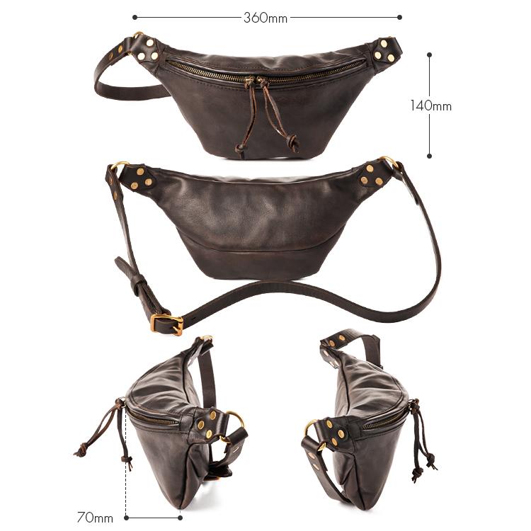 最大50% 2/5限定 ヴァスコ ウエストバッグ 本革 日本製 メンズ オールドオイル バスコ VASCO VS-242L | vasco | 07