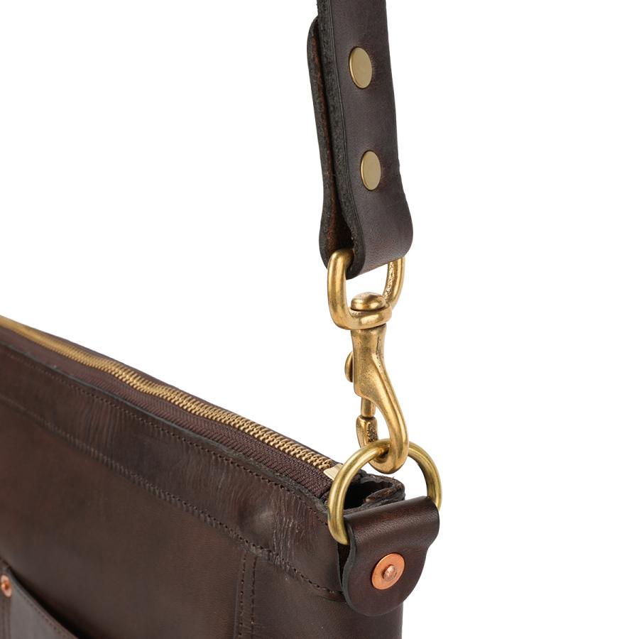 最大53% 3/1まで ヴァスコ オールドオイル ショルダーバッグ A4 本革 真鍮 日本製 vasco OLD OIL VS-312L | vasco | 19