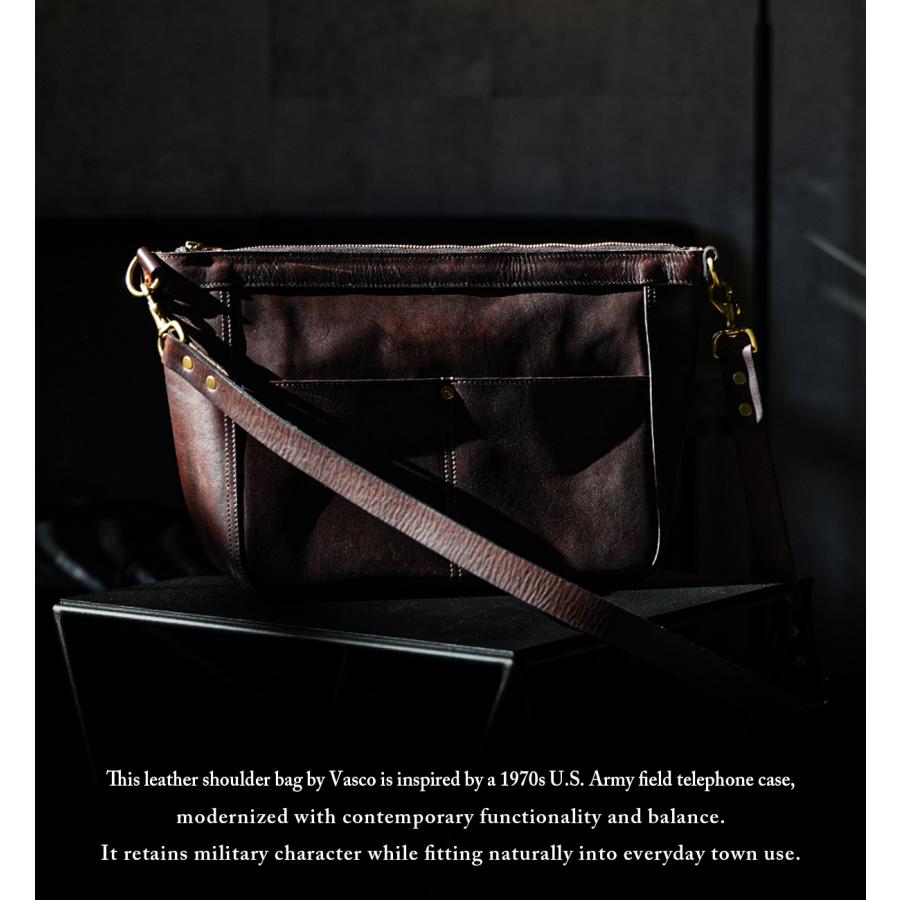 最大53% 3/1まで ヴァスコ オールドオイル ショルダーバッグ A4 本革 真鍮 日本製 vasco OLD OIL VS-312L | vasco | 05