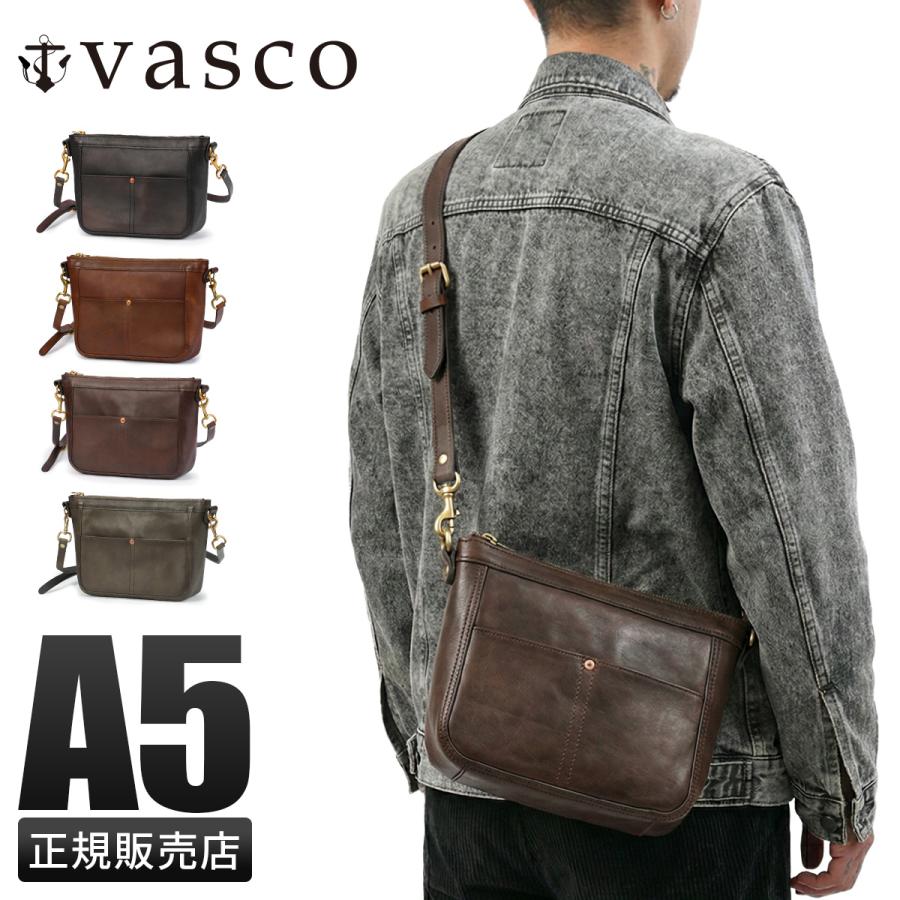 最大51% 2/3限定 ヴァスコ オールドオイル ショルダーバッグ A5 本革 真鍮 日本製 vasco OLD OIL VS-313L | vasco