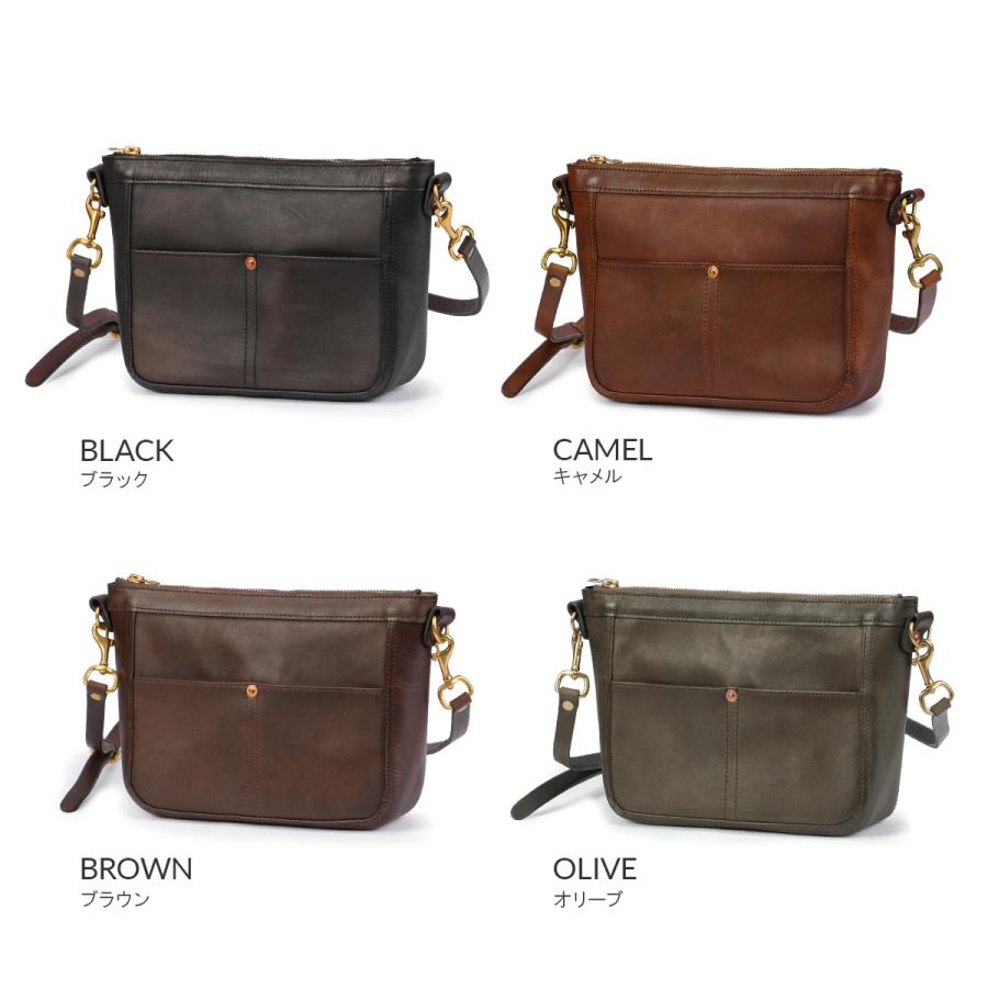 最大46% 3/18限定 ヴァスコ オールドオイル ショルダーバッグ A5 本革 真鍮 日本製 vasco OLD OIL VS-313L | vasco | 22