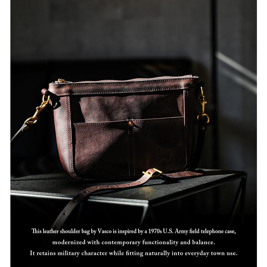 最大46% 3/18限定 ヴァスコ オールドオイル ショルダーバッグ A5 本革 真鍮 日本製 vasco OLD OIL VS-313L | vasco | 05