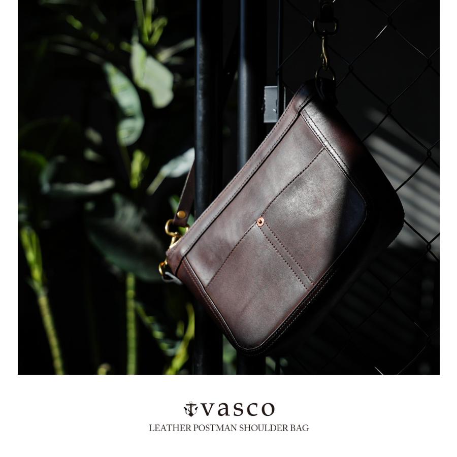 ヴァスコ オールドオイル ショルダーバッグ A5 本革 真鍮 日本製 vasco OLD OIL VS-313L | vasco | 06