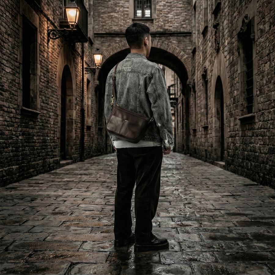 最大51% 2/3限定 ヴァスコ オールドオイル ショルダーバッグ A5 本革 真鍮 日本製 vasco OLD OIL VS-313L | vasco | 08