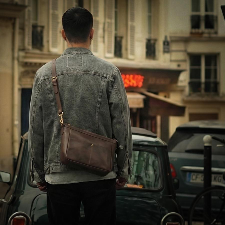 最大46% 3/18限定 ヴァスコ オールドオイル ショルダーバッグ A5 本革 真鍮 日本製 vasco OLD OIL VS-313L | vasco | 09