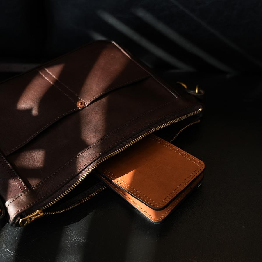 ヴァスコ オールドオイル ショルダーバッグ A5 本革 真鍮 日本製 vasco OLD OIL VS-313L | vasco | 11