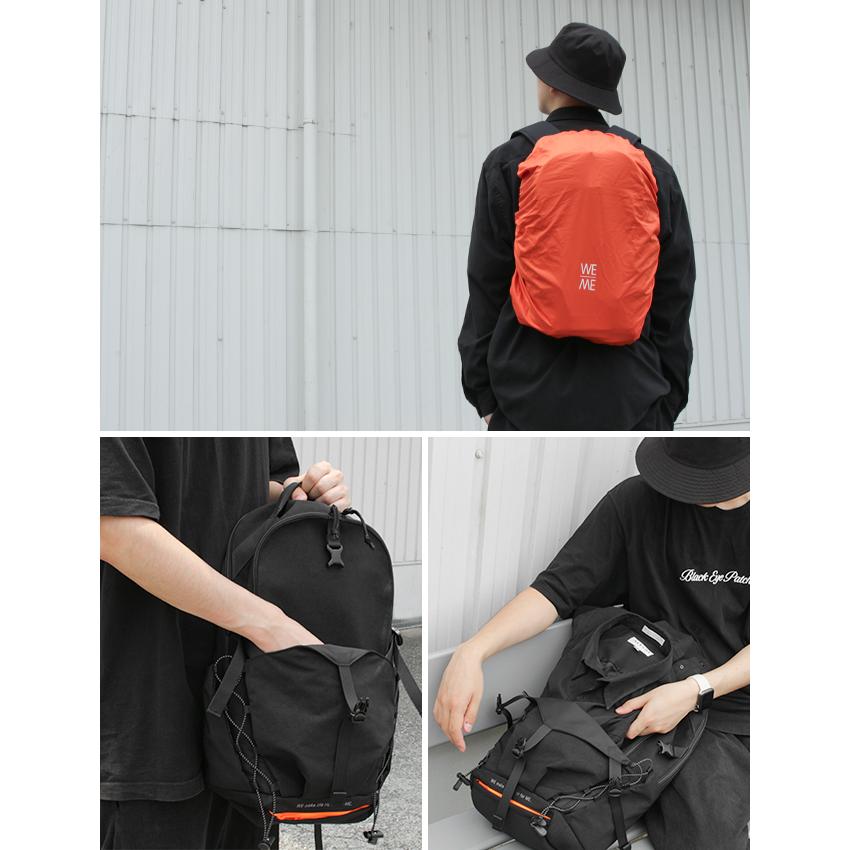 最大50% 9/27限定 ウィーミー リュック 24L 軽量 軽い ニット ジャージー ナイロン WE-ME W-02-2 レインカバー付き 自転車 ヘルメットポケット 日本製 在庫限り | ブランド登録なし | 07
