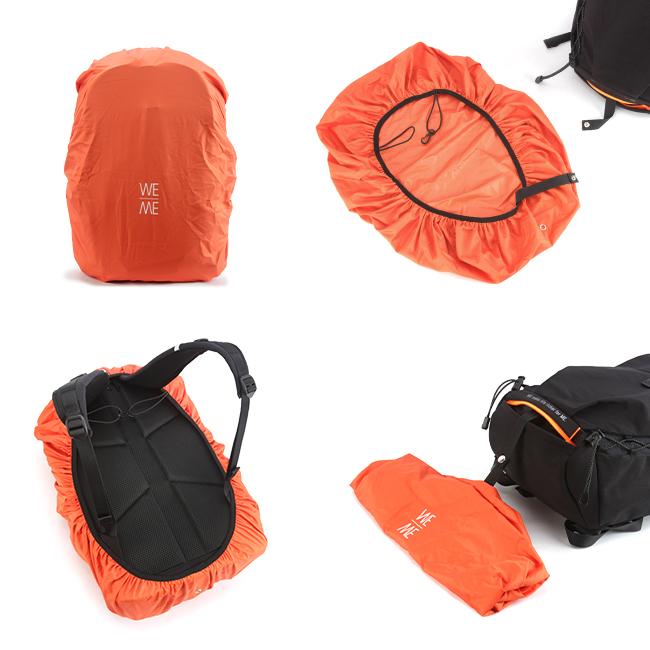 最大50% 9/27限定 ウィーミー リュック 24L 軽量 軽い ニット ジャージー ナイロン WE-ME W-02-2 レインカバー付き 自転車 ヘルメットポケット 日本製 在庫限り | ブランド登録なし | 10