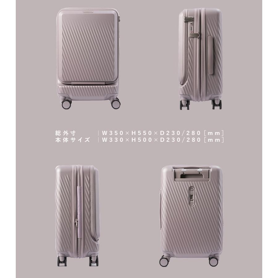 最大50% 9/8限定 エース スーツケース 機内持ち込み Sサイズ SS ダブルアンドデイナイト ピーロ キャリーケース 32L/40L 拡張 軽量 W&.Day/Night 05421 | ブランド登録なし | 07