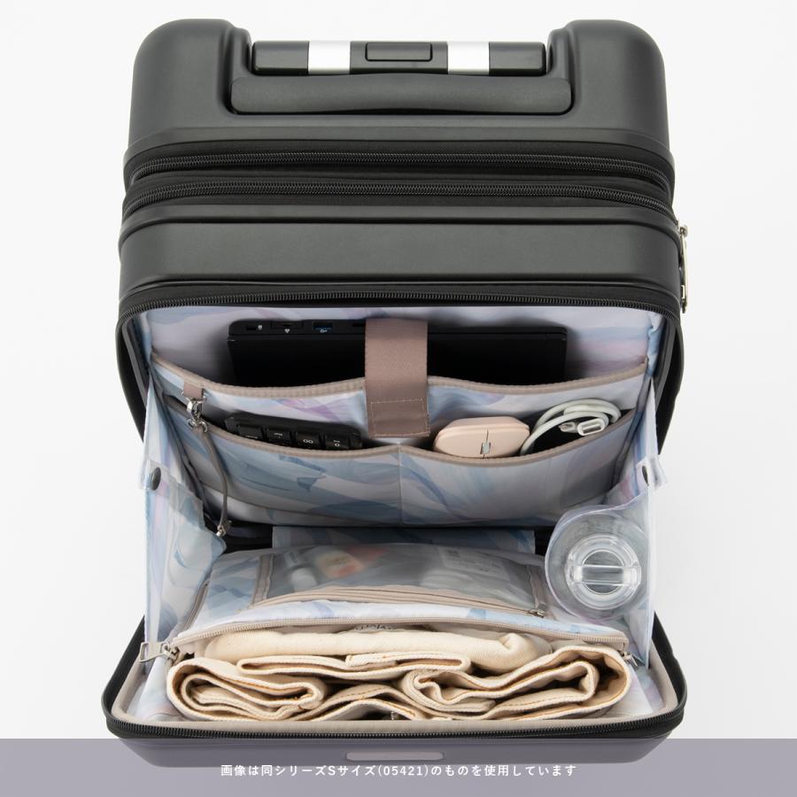 エース スーツケース Mサイズ キャリーケース 52L/63L 拡張 軽量 中型 フロントオープン ストッパー W&.Day/Night 05422 | W＆.Day/Night | 15