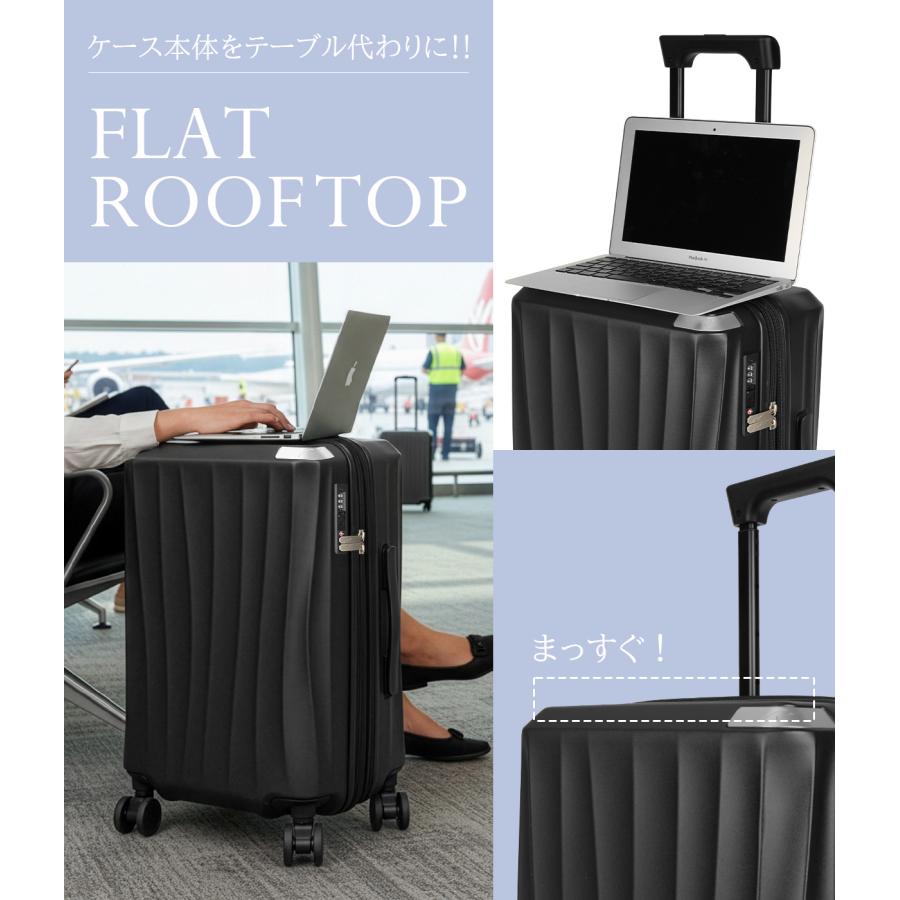 最大50% 9/8限定 ダブルアンドデイナイト スーツケース 機内持ち込み Sサイズ SS 40L/50L 軽量 小型 小さめ 拡張機能 ストッパー 4輪 W＆.Day/Night w-09101 | ブランド登録なし | 06