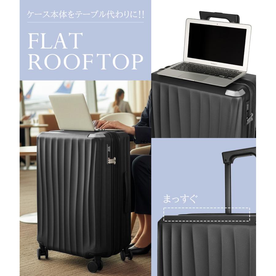 最大42% 3/3限定 ダブルアンドデイナイト スーツケース Mサイズ 68L/73L 軽量 中型 拡張機能 キャスターストッパー 4輪 双輪 スオラ W＆.Day/Night w-09102 | ブランド登録なし | 06