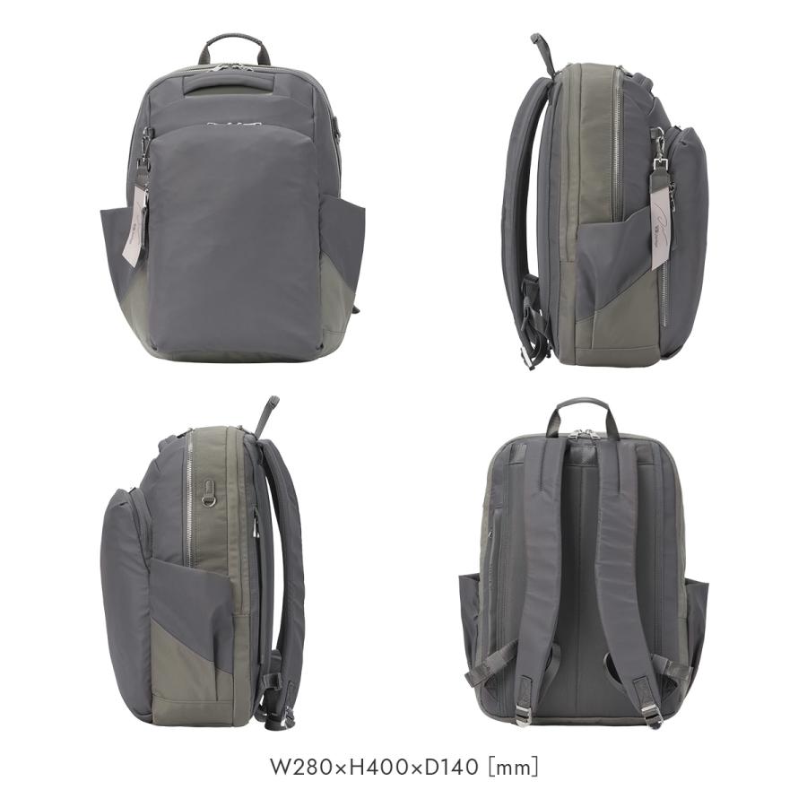 最大50% 9/8限定 ダブルアンドデイナイト ビジネスリュック レディース ブランド PC収納 2気室 A4 17L ビジネスバッグ ポルク W&.Day/Night Polku 15237 | W＆.Day/Night | 06