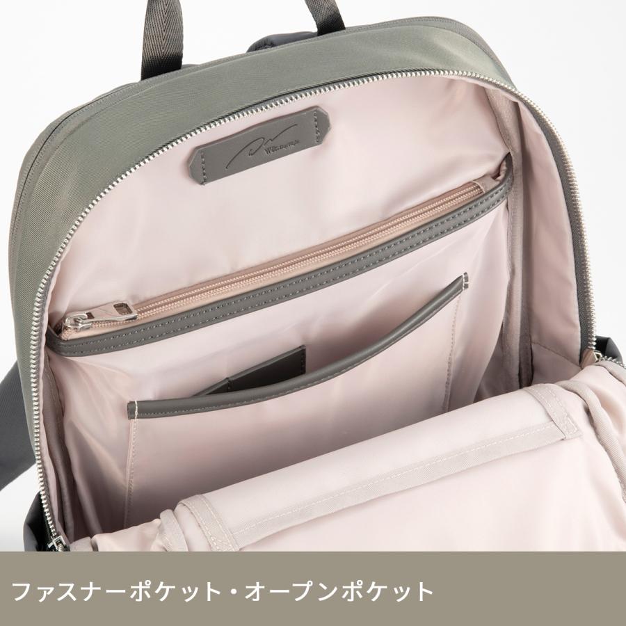 最大50% 9/8限定 ダブルアンドデイナイト ビジネスリュック レディース ブランド PC収納 2気室 A4 17L ビジネスバッグ ポルク W&.Day/Night Polku 15237 | W＆.Day/Night | 10