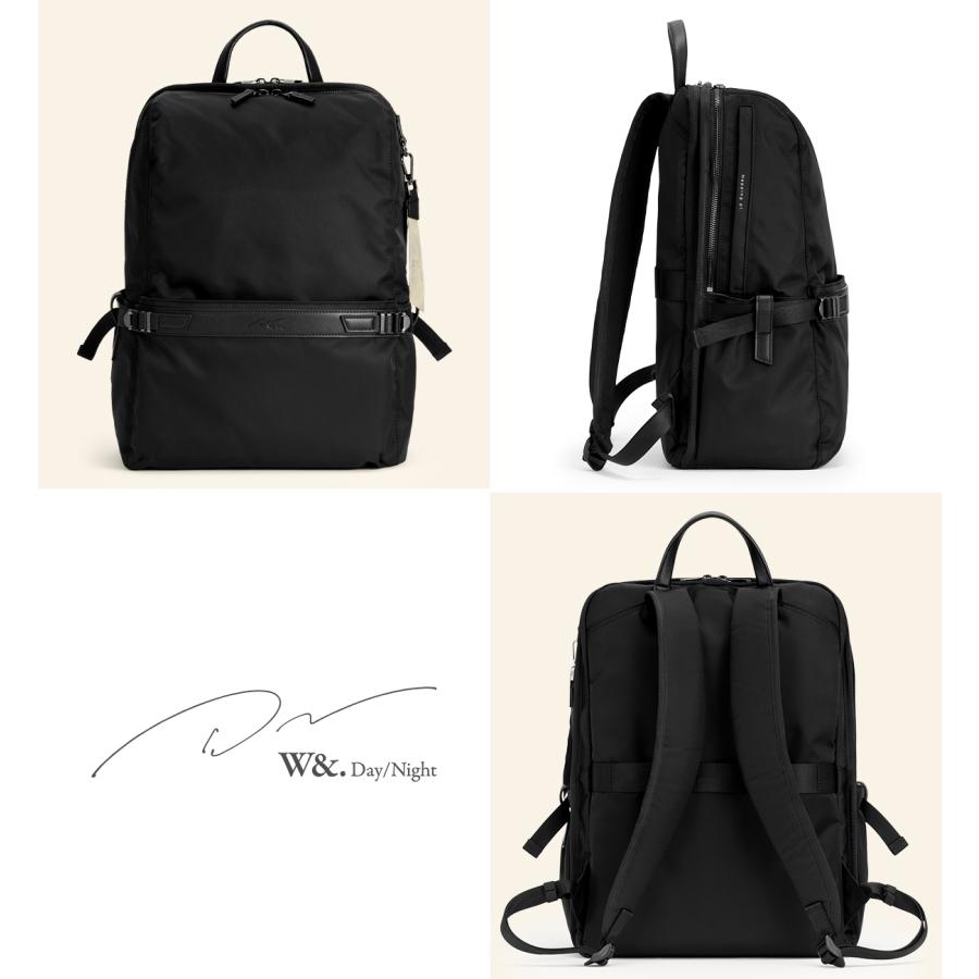 最大37% 3/18限定 ダブルアンドデイナイト ビジネスリュック レディース ブランド 軽量 大容量 PC収納 スクエア ビジネスバッグ リッカ2 W＆.Day/Night 19153 | ブランド登録なし | 05