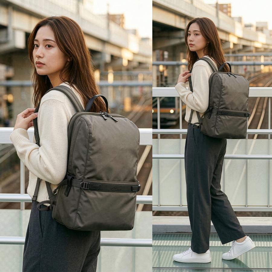 最大37% 3/18限定 ダブルアンドデイナイト ビジネスリュック レディース ブランド 軽量 大容量 PC収納 スクエア ビジネスバッグ リッカ2 W＆.Day/Night 19153 | ブランド登録なし | 06